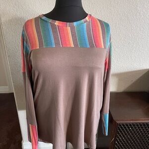 Striped Multicolor Women's Top